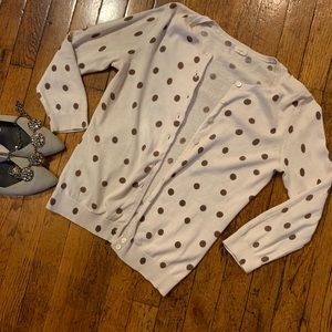 J.Crew Polka Dot Cardigan